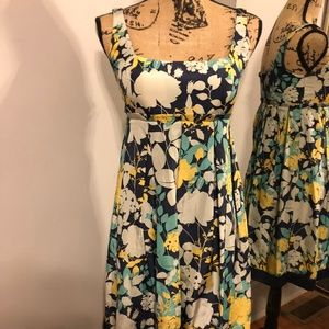 Max and Cleo Women's Silk Empire Pleated Floral